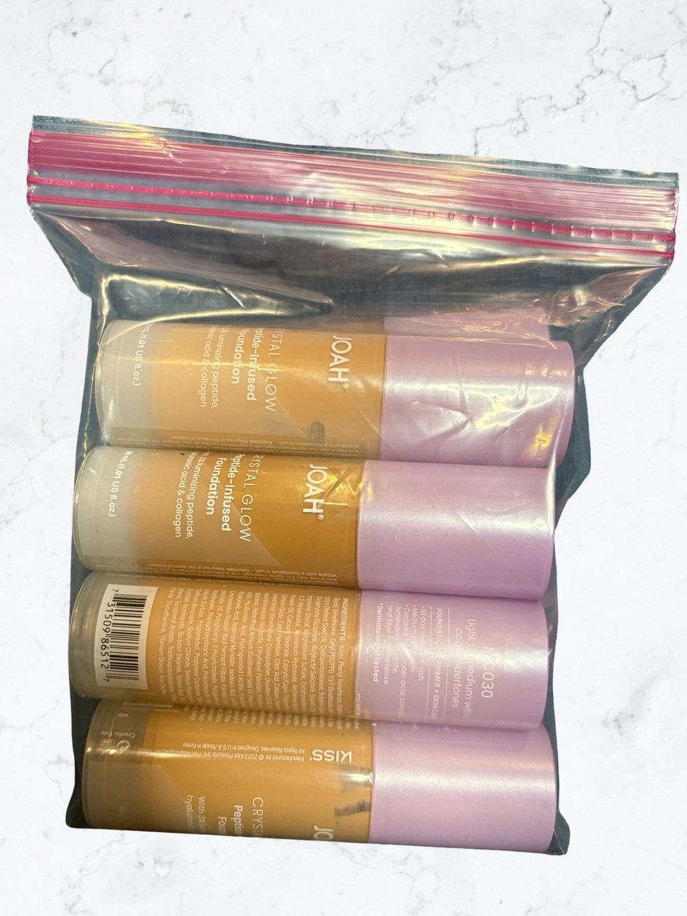 8 Random Joah Crystal Peptide Glow Foundations